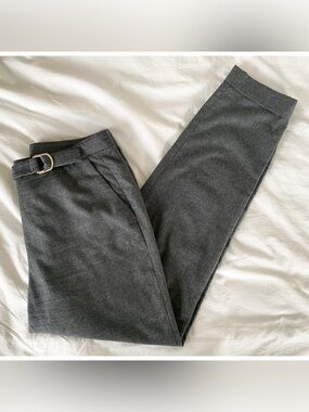 Massimo Dutti Charcoal Gray Tailored Dress Pants US 6/ EU 38 Chic Office Wear